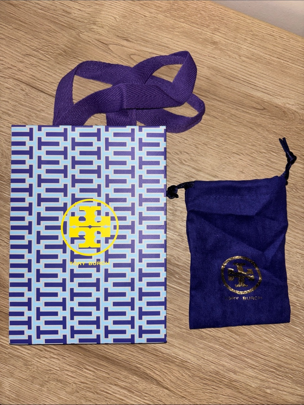 NWT Tory Burch jewelry Pouch and Gift Bag Set